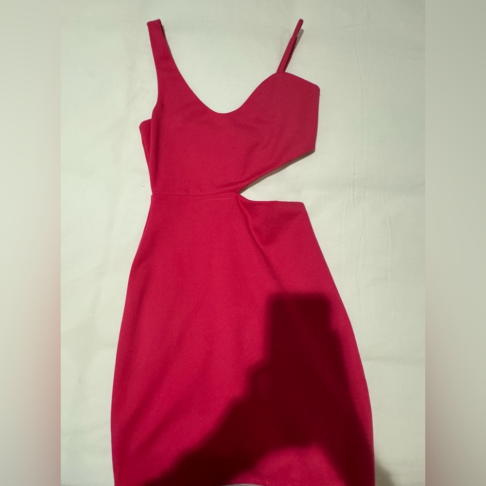 HOURS pink cutout dress